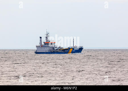 Schiff der schwedischen Küstenwache auf hoher See Stockfoto