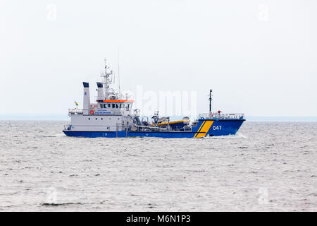 Schiff der schwedischen Küstenwache auf hoher See Stockfoto