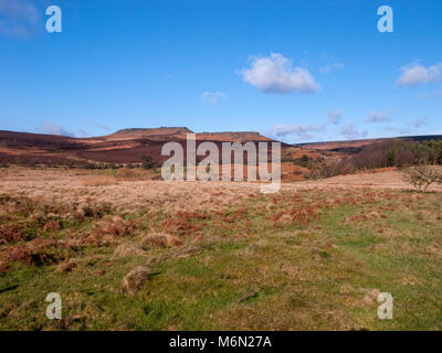 Higger Tor und Carl Wark Hillfort, Peak District National Park Stockfoto