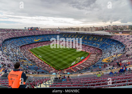 Barcelona, Spanien. 4 Mär, 2018. Liga Fußball, FC Barcelona gegen Atletico de Madrid; Camp Nou Credit: UKKO Images/Alamy leben Nachrichten Stockfoto