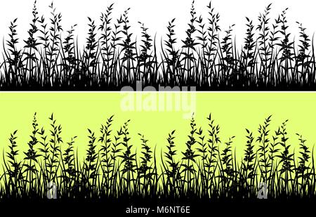 Grass Silhouette, nahtlose Stock Vektor