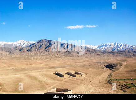 Luftbild von Verbindungen zwischen Ghazni und Kabul in Afghanistan Stockfoto