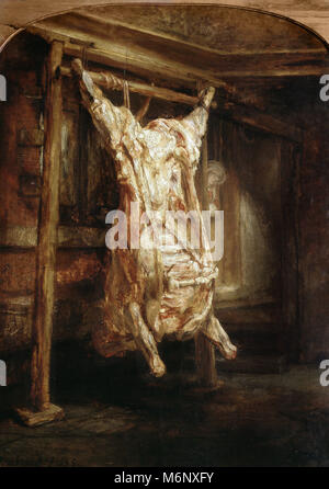 Rembrandt Harmenszoon van Rijn - das Rindfleisch und sprengten 1655 Stockfoto