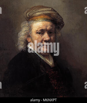 Rembrandt Harmenszoon van Rijn - Self Portrait Stockfoto