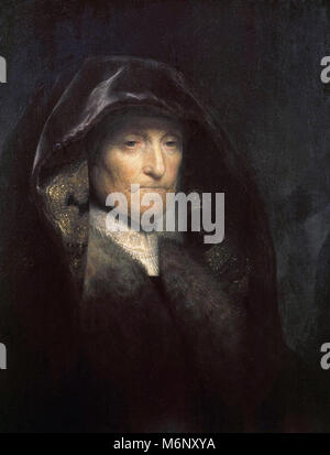 Rembrandt Harmenszoon van Rijn - eine alte Frau, genannt "The Artist Mutter" Stockfoto