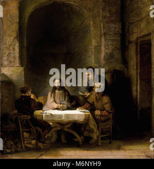 Rembrandt Harmenszoon van Rijn - Abendmahl in Emmaus Stockfoto