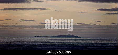 Moody Abendlicht, Fair Isle, Shetlandinseln, Schottland, Großbritannien. Stockfoto