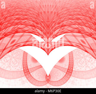 Hell abstrakt Fractal fractal Red Eagle, eagle Fantasy Stockfoto