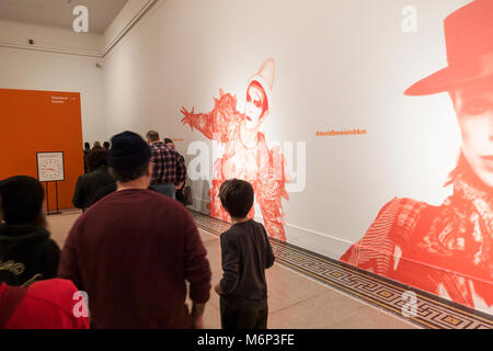 David Bowie ist Ausstellung im Brooklyn Museum NYC Stockfoto