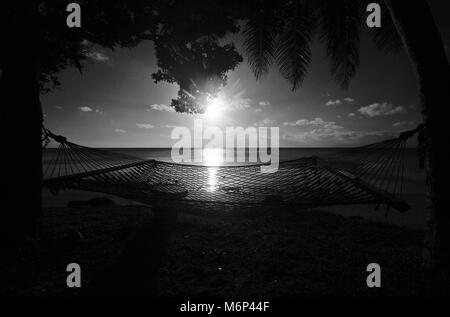 Hängematte. Lifuka Insel. Ha´apai Inseln. Tonga. Polynesien Stockfoto