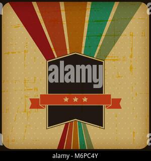 Retro Poster mit Abstract grunge Hintergrund Stock Vektor