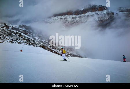 Skigebiet Dolomiten Italien Europa Stockfoto
