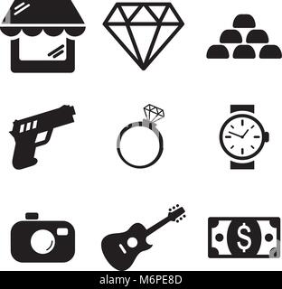 Pawn Shop Symbole Stock Vektor