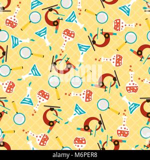 Nahtlose Muster mit Schule Symbole Stock Vektor