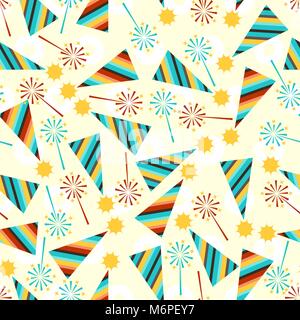 Happy Birthday Party nahtlose Muster Stock Vektor