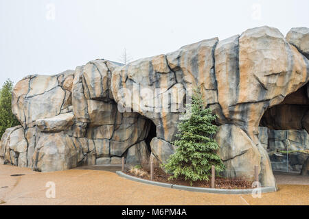 Gehäuse am Lincoln Park Zoo Stockfoto