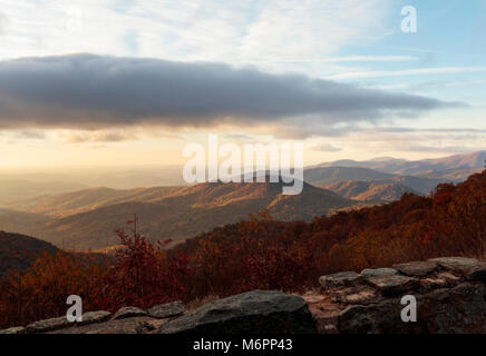Spätherbst in Shenandoah. North District (Meile (6-20) Stockfoto