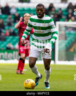 Celtic's Oliver Ntcham während der William Hill Scottish Cup, Viertel Finale von Celtic Park, Glasgow. Stockfoto