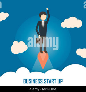 Abstrakte Abbildung: Konzept für die Strategie und die Inbetriebnahme. Konzepte für Web Banner verwendet werden und der gedruckten Materialien. Stockfoto