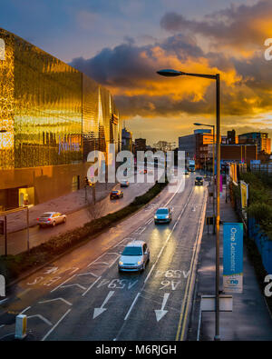 Anzeigen von Vaughan, Leicester mit John Lewis store in der highcross Center. Stockfoto