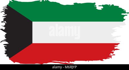 Kuwait Fahne, Vektor, Abbildung Stock Vektor