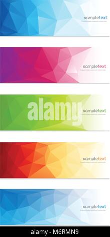Eine moderne Banner mit geometrischen Hintergrund Stock Vektor