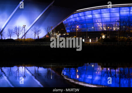 Das gürteltier Veranstaltungsort auf den Fluss Clyde, Glasgow Stockfoto