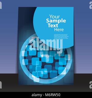 Flyer oder Cover Design Stock Vektor