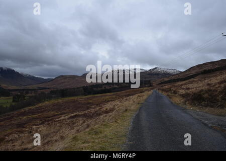 "Lochs" "berge" des ams Cotland "Wasserfälle" "Fluss". Stockfoto