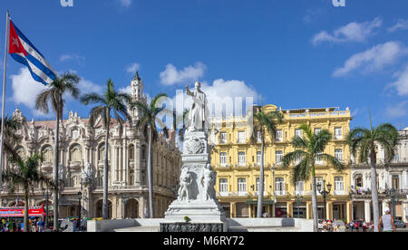 Statue von Jose Marti, Parque Central, Havanna, Kuba Stockfoto