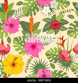 Tropische nahtlose Muster 3 Stock Vektor
