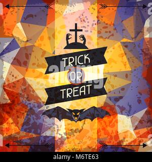 Happy Halloween grungy retro Hintergrund Stock Vektor