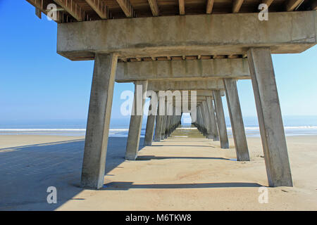 Tibee Insel Georgien Pier Stockfoto