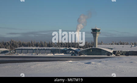 Flughafen Ivalo in Inari, Finnland Stockfoto