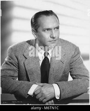 Fredric März, Werbung Portrait für den Film, "die Zukunft der Welt", United Artists, 1944 Stockfoto