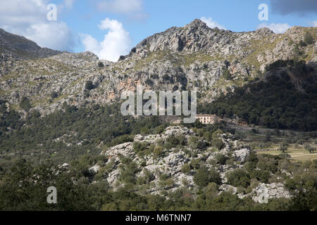 Tramontana Mountains in der Nähe von Lluc; Mallorca; Spanien Stockfoto