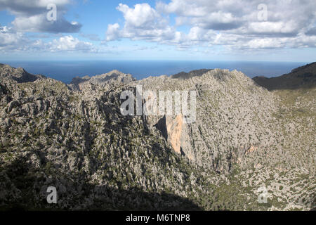 Tramontana Mountains in der Nähe von Lluc, Mallorca, Spanien Stockfoto