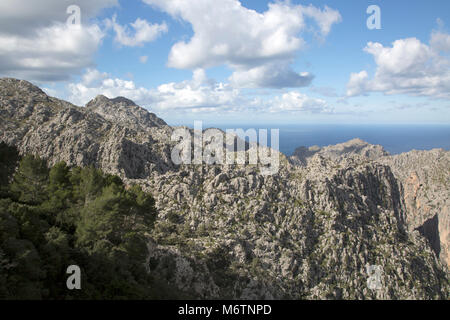 Tramontana Mountains in der Nähe von Lluc, Mallorca, Spanien Stockfoto