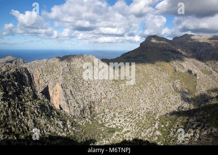 Tramontana Mountains in der Nähe von Lluc, Mallorca, Spanien Stockfoto