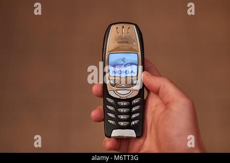 Altes Nokia-Handy Stockfoto