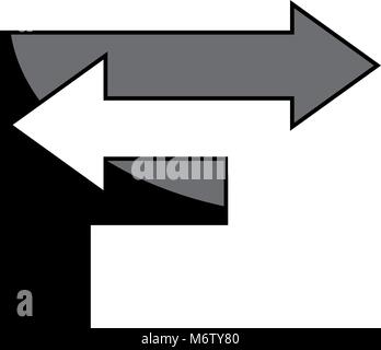 Logo F mit Pfeil Stock Vektor