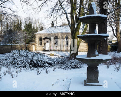 Das Courthouse Museum im Winter Ripon North Yorkshire England Stockfoto