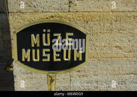 Ankara Mausoleum, Museum anmelden, in der Türkei, Stockfoto