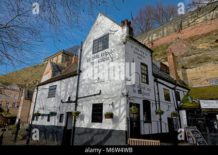 Ye Olde Trip pub Nottingham zu Jerusalem Stockfoto