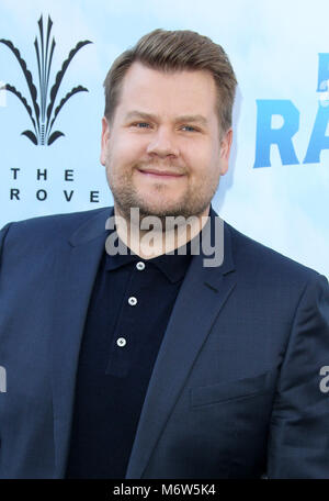 "Premieren Peter Hase" im Grove mit: James Corden Wo: Los Angeles, Kalifornien, Vereinigte Staaten, wenn: 03 Feb 2018 Credit: Adriana Barraza/WENN.com M. Stockfoto