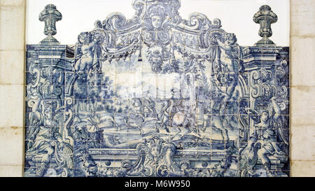 Azulejos, portugiesische Fliesen Stockfoto