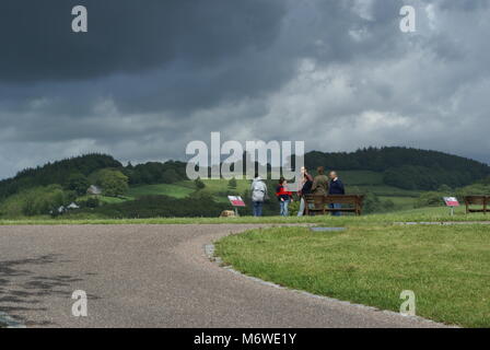 Besucher des Nationalen Botanischen Garten von Wales Stockfoto