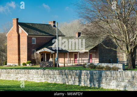 Bowen Plantation House (b. 1787) neben Mansker's Station - ein Cumberland Siedlung etwa 10 Meilen nördlich von Nashville, Tennesse in Goodlettsville Stockfoto