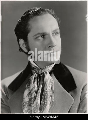 Fredric März, Werbung Portrait für den Film, "Die Barrets der Wimpole Street', MGM, 1934 Stockfoto