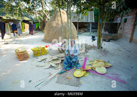 Palmyrah Lüfter (Taal pata'r Pakha). Stockfoto